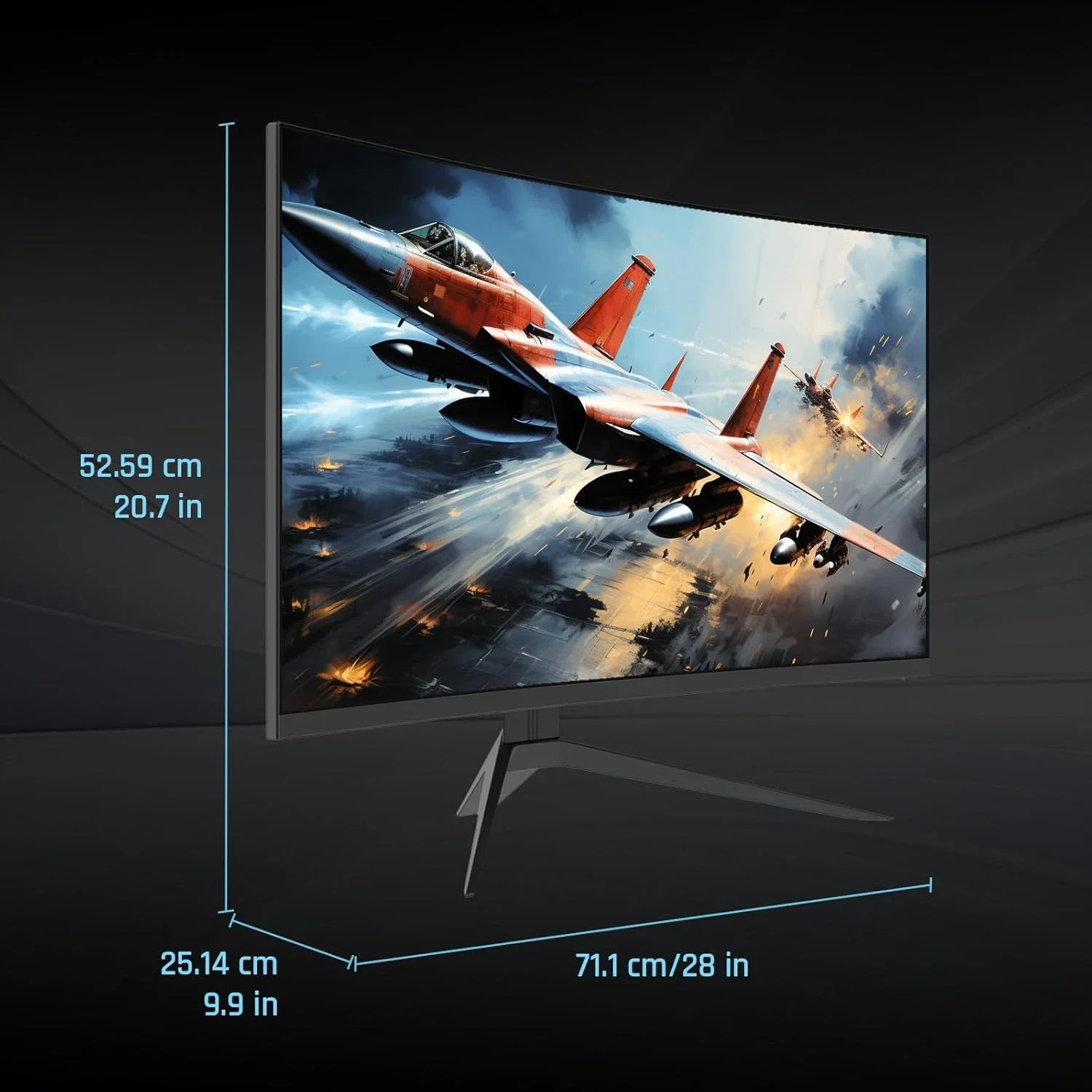 شاشة ألعاب منحنية 32 بوصة 240 هرتز 1500R 1080P 125% sRGB 1 مللي ثانية، Freesync/G-sync HDR10، منافذ HDMI/DP/USB VESA
