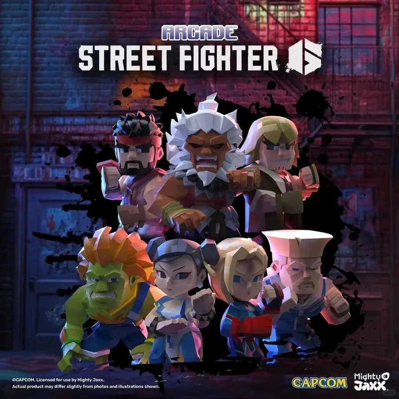 

New In Stock Mighty Jaxx Street Fighter Arcade Game Pixel Series Blind Box Art Toy Figure Collection Decoration Model