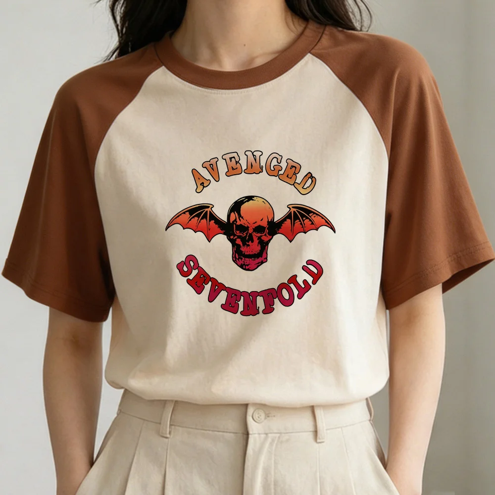 Avenged Sevenfold T-Shirt Damen Goth Psychedelic Gyaru Kawaii Shirt Japan Grafik Gothic – Detail 2