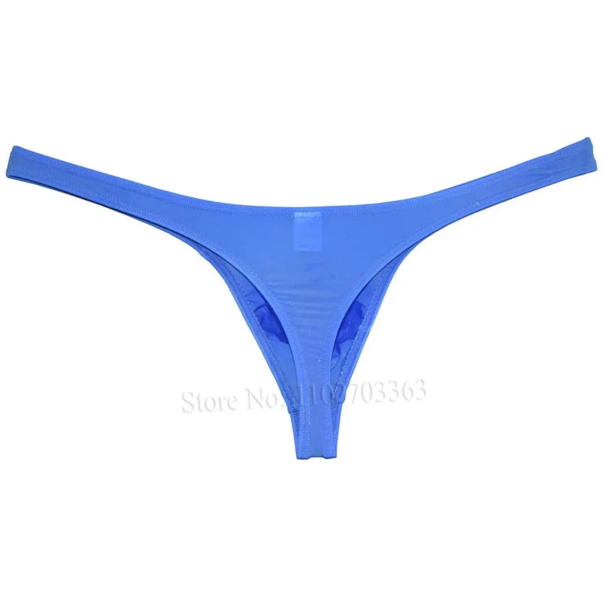 2/3/4 Pcs Mens Solid Thiny Ice Silk Bikini G-string Male Cheeky T Panties Low-rise Soft Pouch Thong Sexy Tangas Underwear