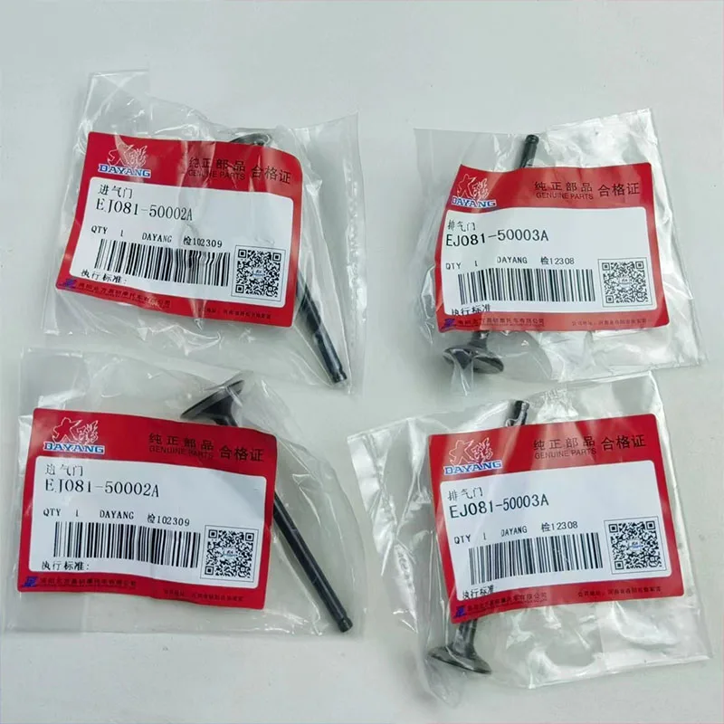 MOTORCYCLE VALVE KIT INTAKE 2PCS + EXHAUSE 2PCS for For DAYANG VOREI ADV 150 ADV150 ADV150T-36 Voreia 150T-30 125T-30A