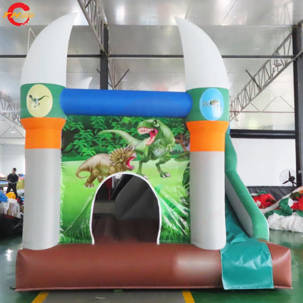 4x3.3x3mH Oxford Residential Inflatable Slide Bounce Castle Blow Up Bouncer with Blower for Kids Party