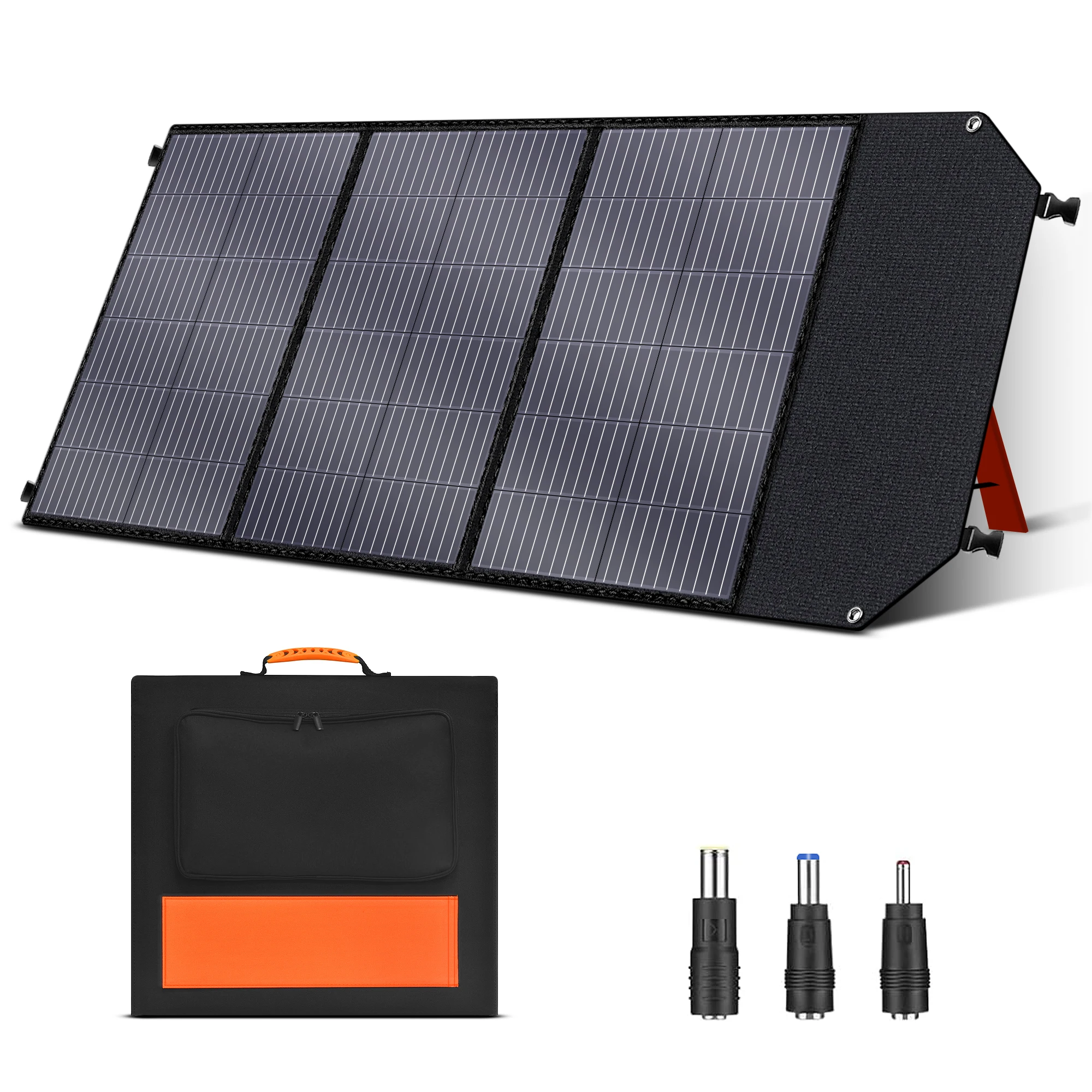 

CTOLITY 100W Solar Panel Foldable Solar Charger 20.5V DC+USB-C 60W+USB-A*2 18W for Powerstation ,Camping, Laptop, Phone, Riding
