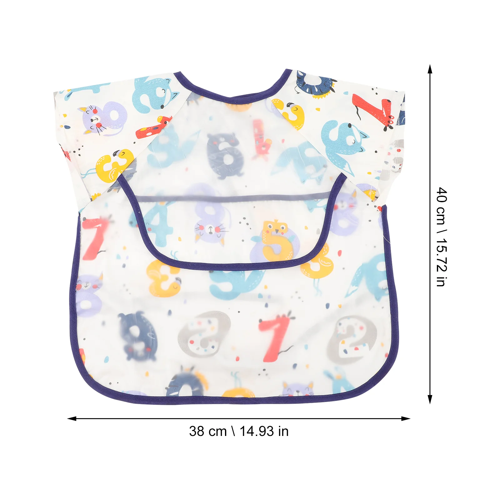 Short Sleeve Baby Apron highairs Self-feeding Food Bib with Sleeves Burp clothes Baby Bibs for Drool