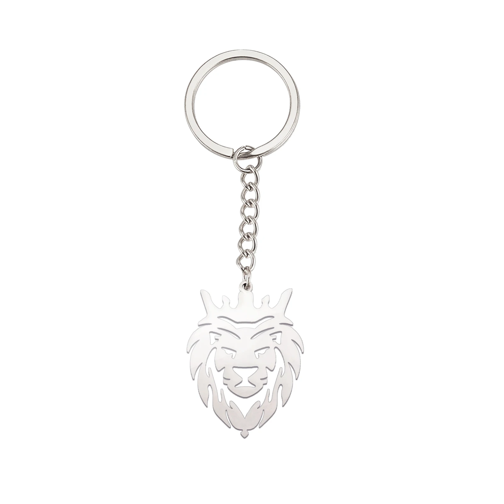 Dreamtimes Fashion Hollow Out Punk Lion Keychain Animal Car Backpack Accessories Fashion Jewelry Gifts