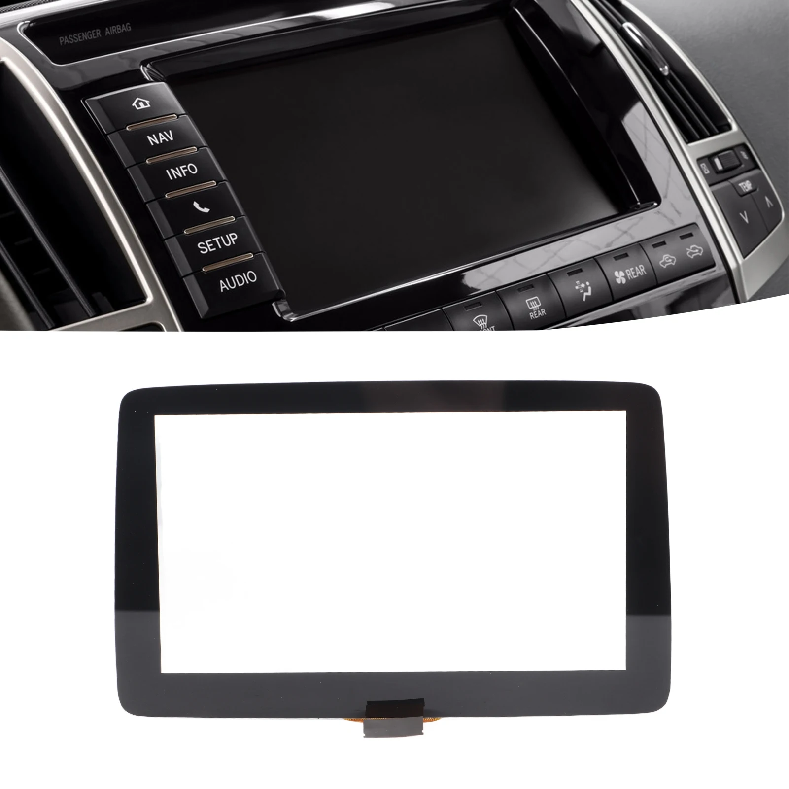 

7" Touch Screen Glass For Mazda 3 2014 2015 2016 Information Display BHP1611J0D Touch Screen Glass Digitizer Panel