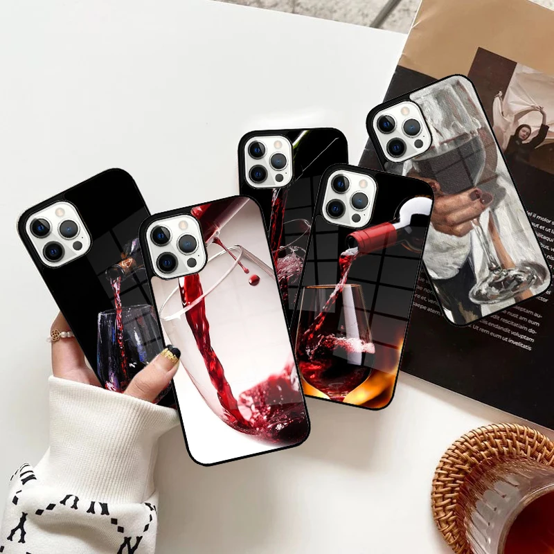 Drink Beer Red Wine Phone Case Magnetic for iPhone 15 16 14 13 Pro Max 11 12 Mini Magsafe Wireless Charging Cover