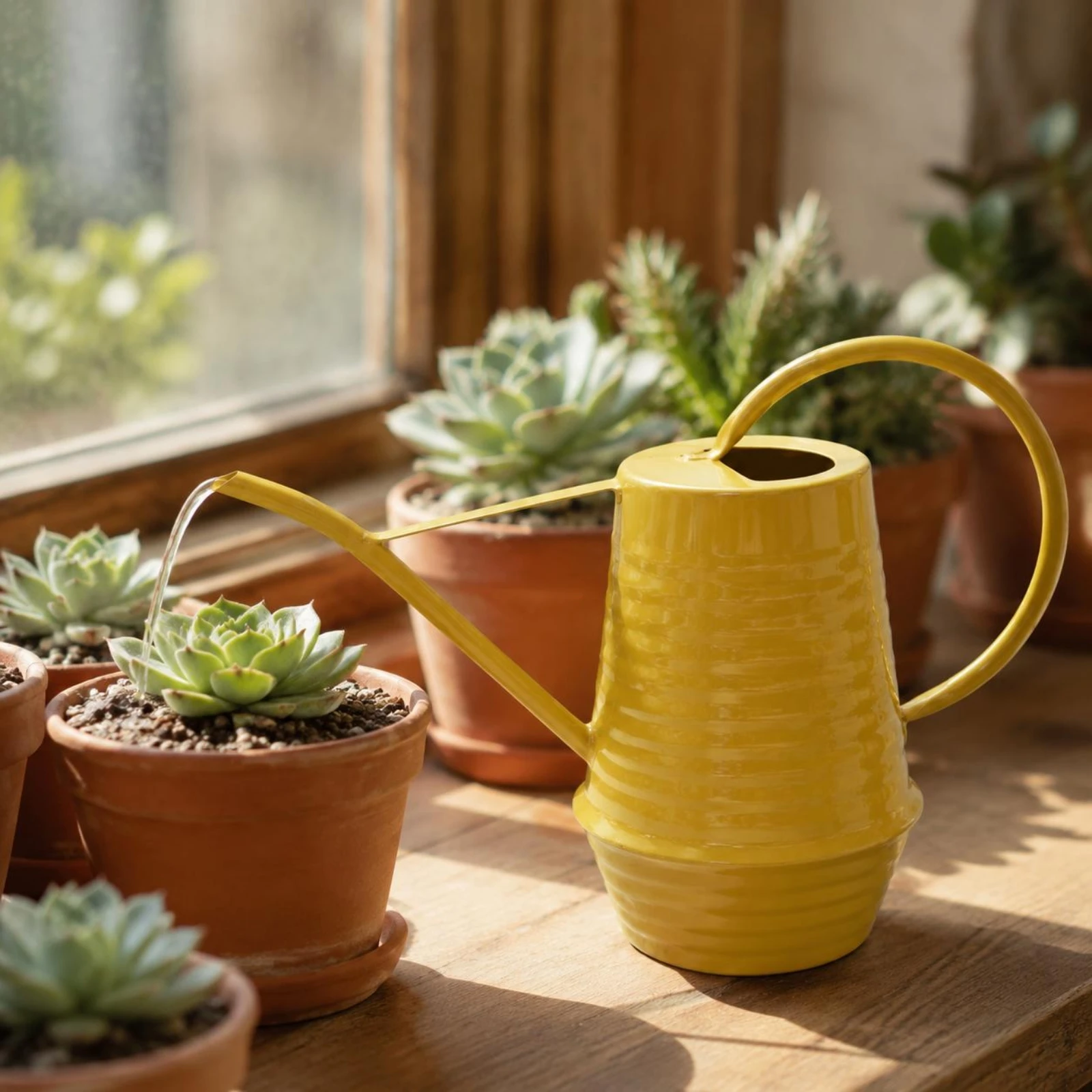 Regadera de metal resistente a - Gardening Tools Long reseña y precio