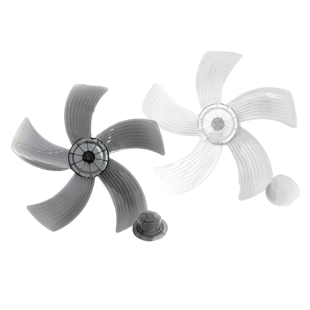 

Fan Blade With Nut Cover Plastic Fan Blade Desk Fan Accessories Easy To Disassemble High Temperature Resistance