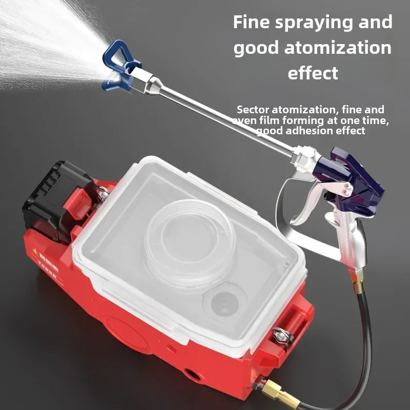 

110V/220V Backpack Plunger High-pressure Airless Spray Gun for Latex Paint Coating C