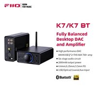 FiiO K7/K7BT amplificador de auriculares DAC HiFi equilibrado AK4493S * 2, XMOS XU208 PCM384kHz DSD256, entradas USB/ópticas/coaxiales/RCA