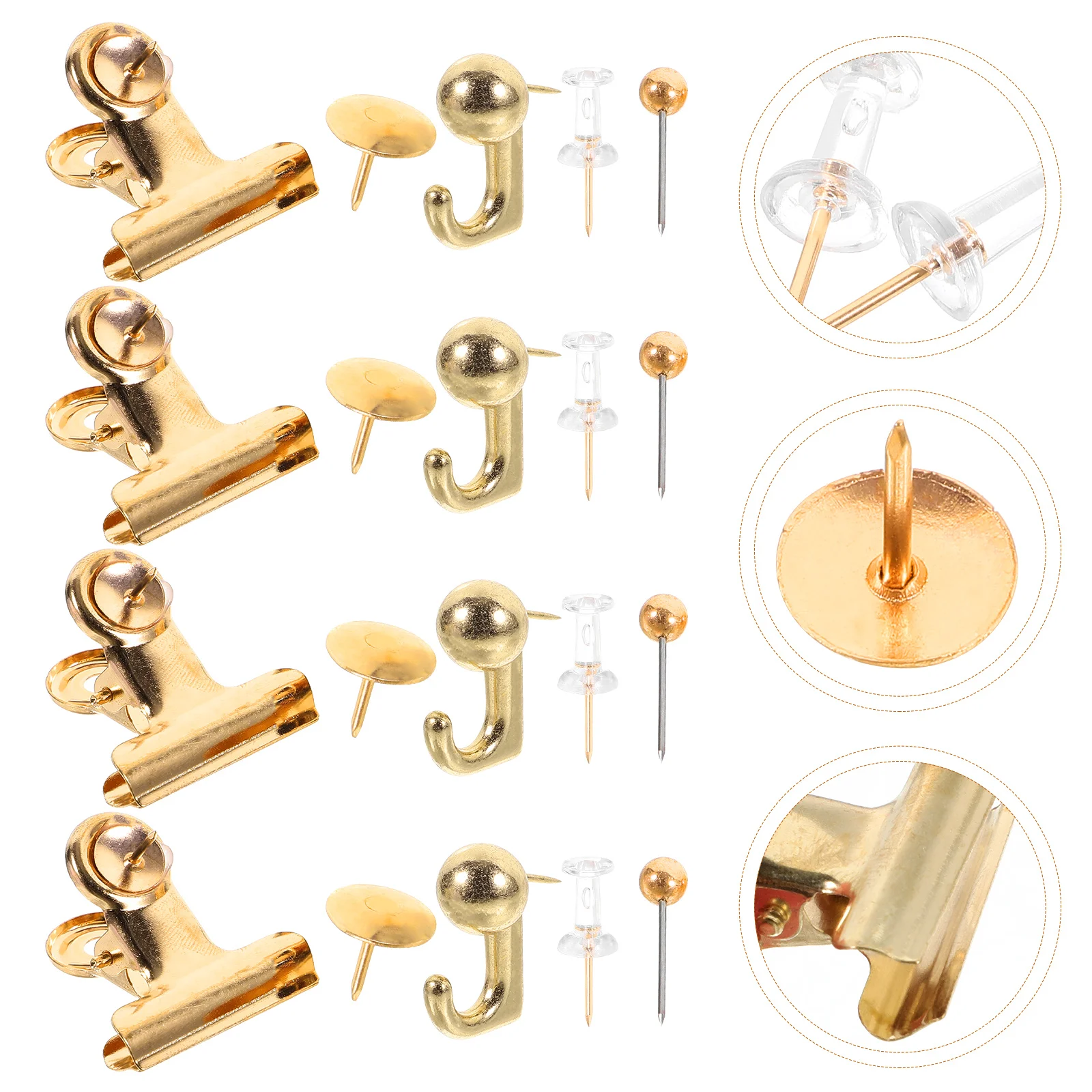 

Metal Thumbtack Pin Thumbtacks Cork Board Pins Wall Push Pin Gold Board Map Thumb Tack Office Accessories Map Markers