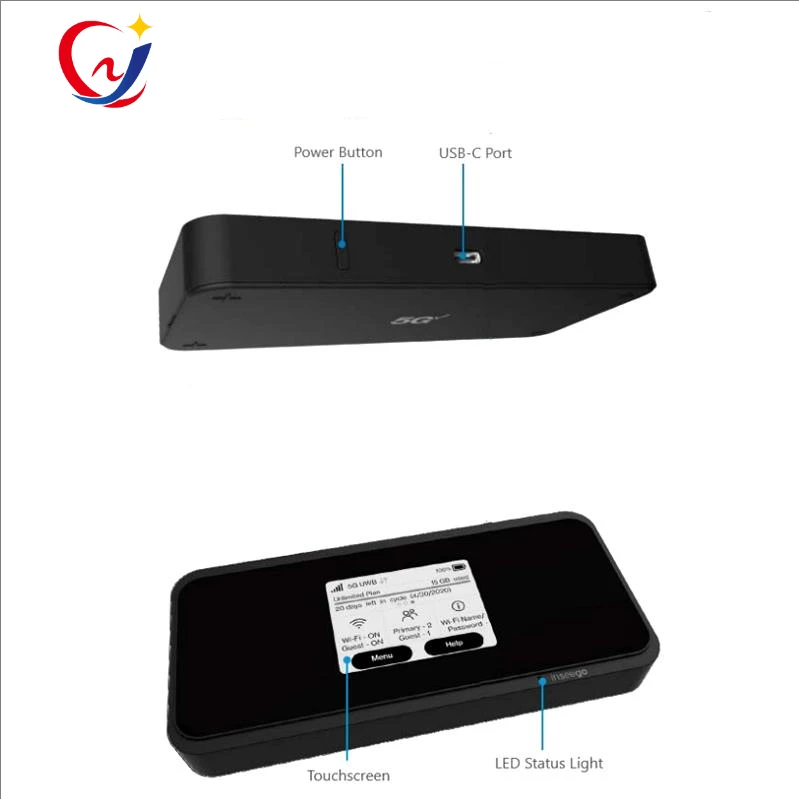 Inseego MiFi X PRO 5G M3100 Portable Wireless WiFi Dual-band Mobile Network Pocket Hotspot With Sim Card Slot RJ45 Ethernet port