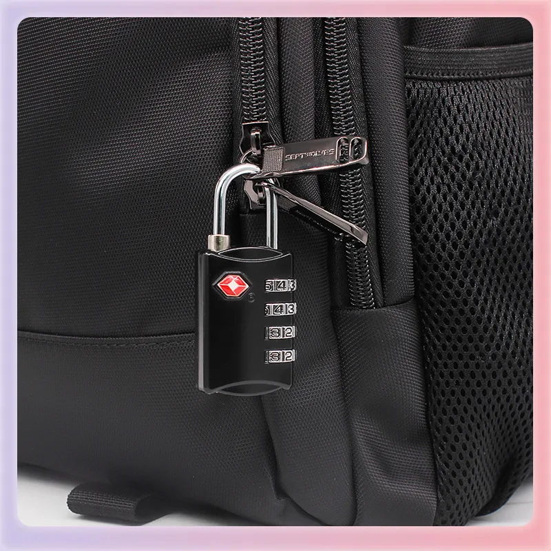 TSA Customs Lock Password Padlock Combination Lock Multi Purpose Four Digit for Travel Luggage Storage Cabinet