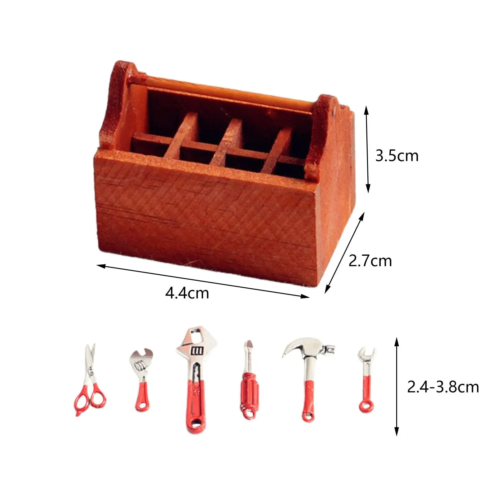 Boîte à outils de réparation de maison de poupée, jouets de jeu de simulation pour la construction de modèles de Train, 1/12