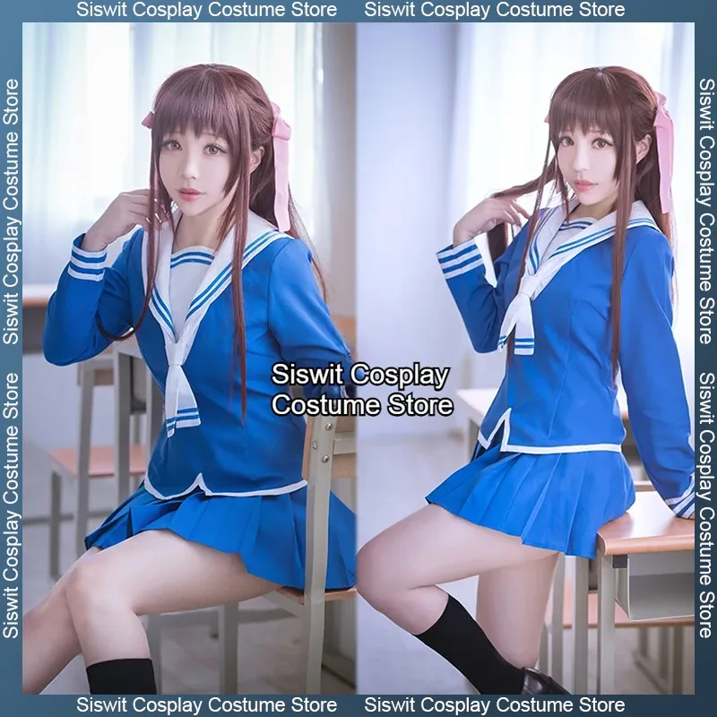 Аниме Корзина с фруктами Тору Хонда Косплей Костюм Школьная форма JK Полный комплект Матроские костюмы Карнавальные вечерние наряды для девочек