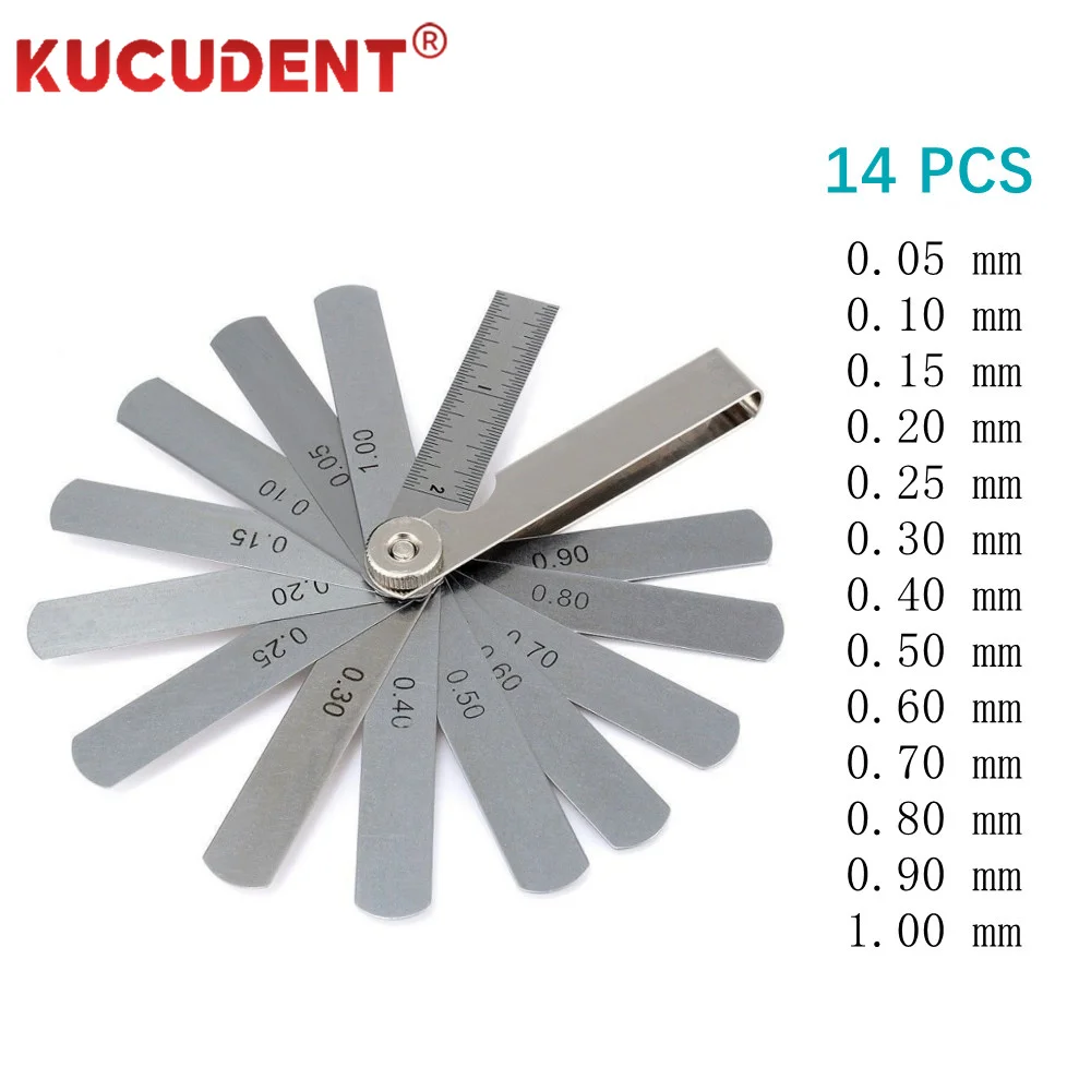 Dental Interproximal Reduction Gauge Ruler Orthodontic Treatment Tools IPR Dentistry Tooth Gap Measuring Ruler Stainless Steel