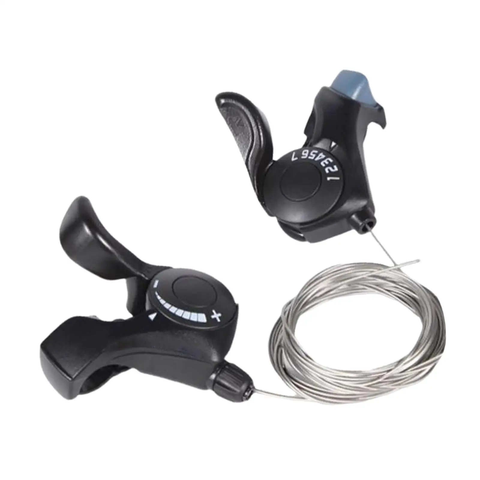 1 Pair Bike Shifters Professional 7 Speed Bike Thumb Gear Shifter for Mountain Bike Folding Bike Road Bike Bicycle Parts