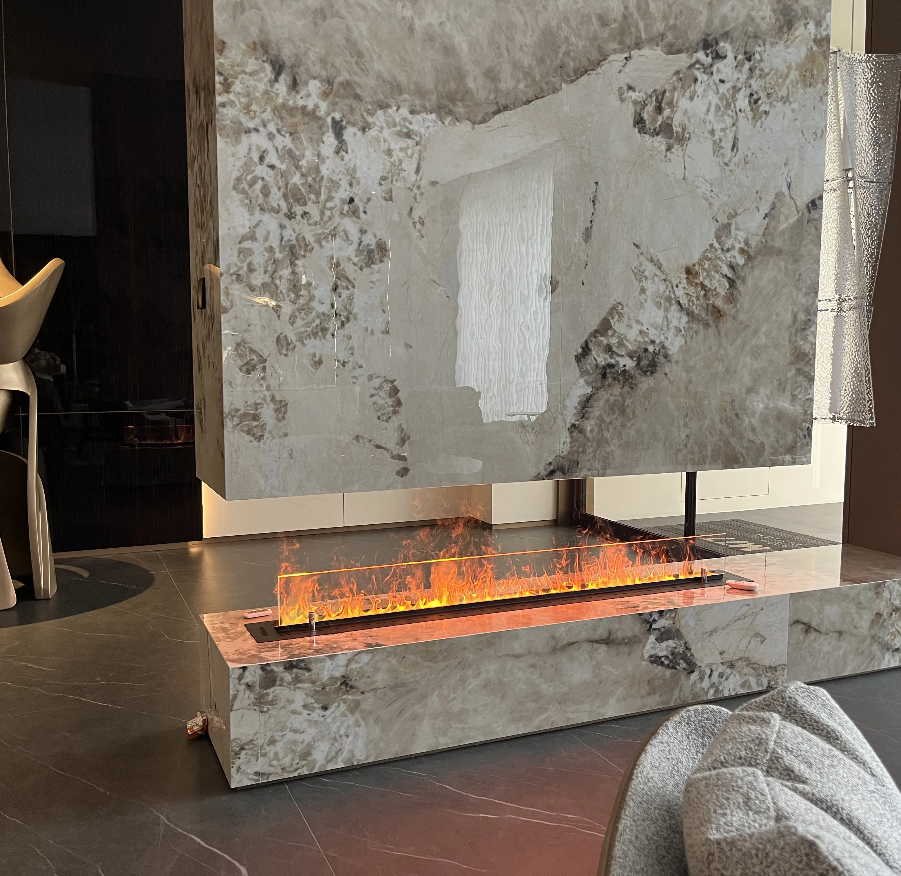 ホットセール両面水蒸気暖炉