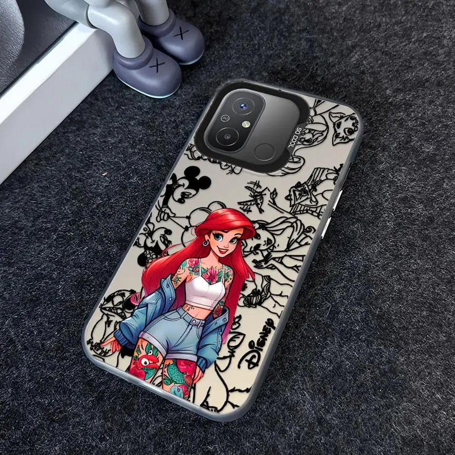 حافظة لهاتف Xiaomi Redmi 13C 12C A1 A3 A2 Plus A4 14C 13 12 A3x Disney Ariel Princess
