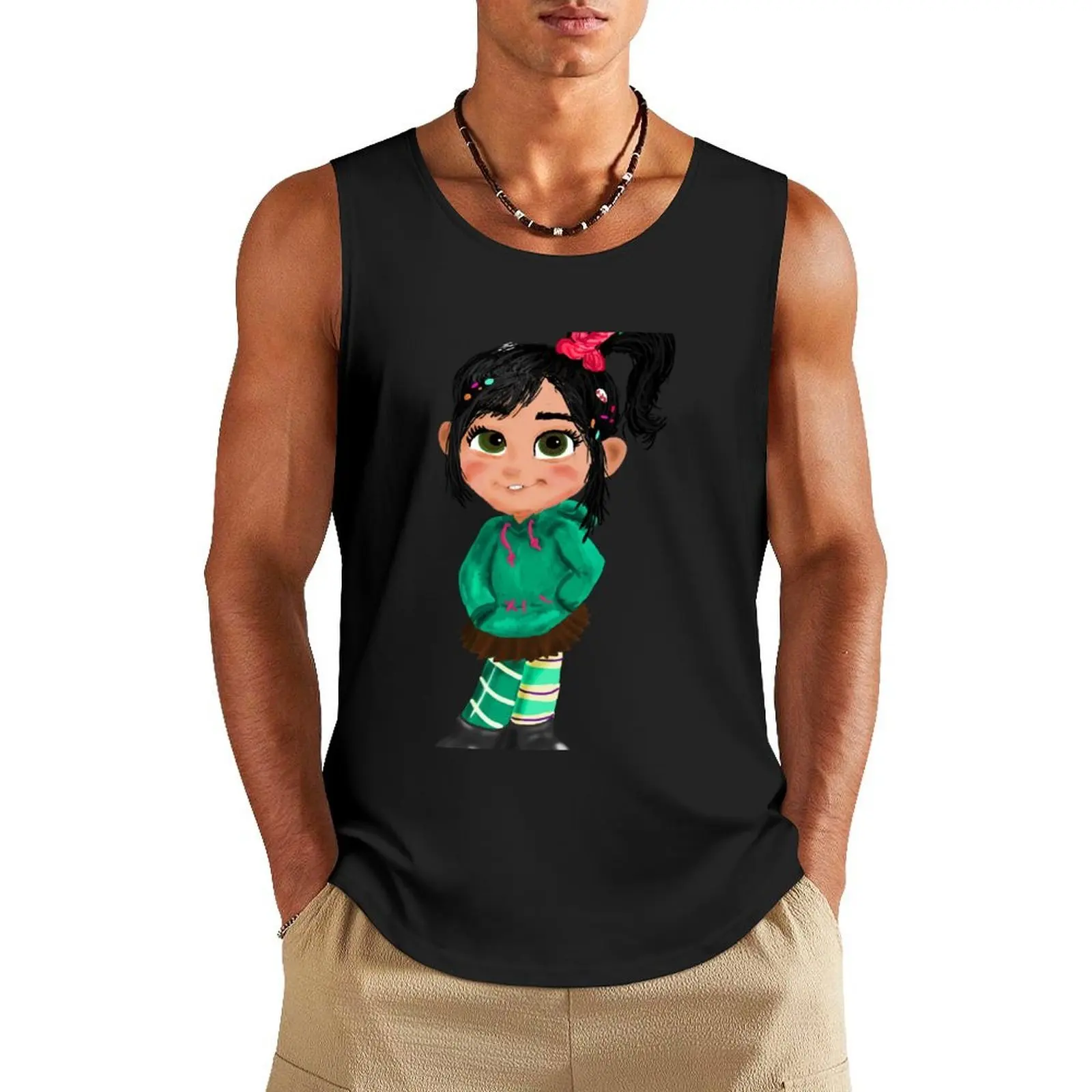 

Vanellope Von Schweetz Tank Top Men's sports t-shirt gym men gym clothes for man