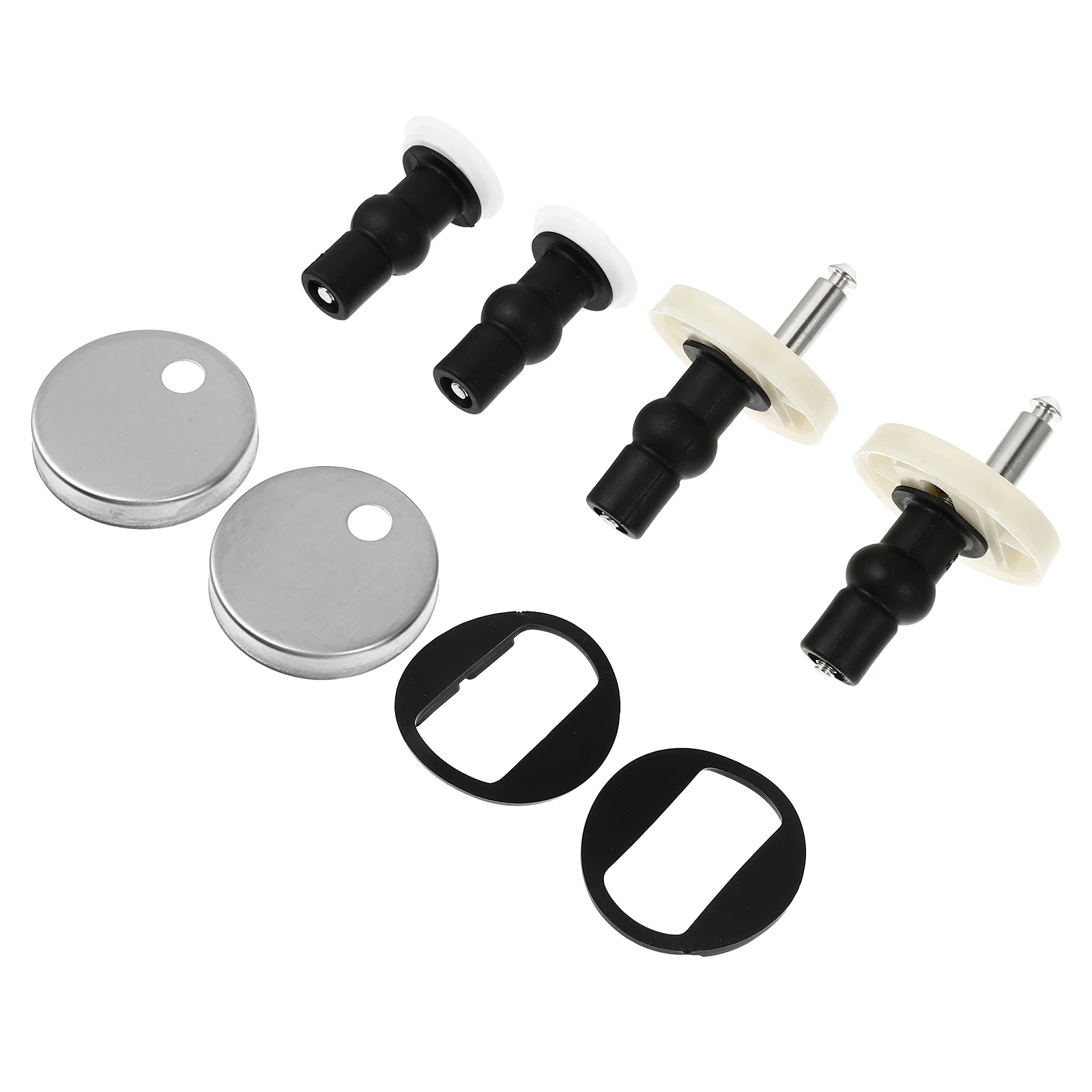 

Stainless Steel Toilet Seat Hinges Screws Fixings Kit Durable Rubber Universal Release Mounting Hardware Seat Cover