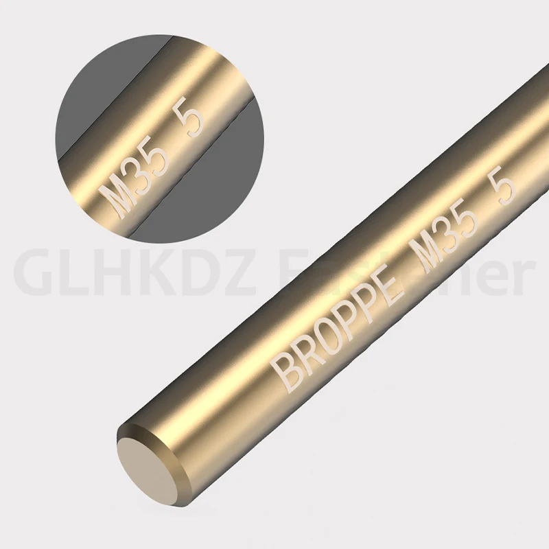 1-10mm HSS M35 Cobalt Twist Drill Bit Fully Ground HSS M35 Cobalt Drill Bit Straight Shank Drill for Metal Drilling and Opening