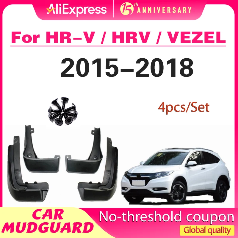 

Car Mud Flaps Mudflaps Splash Guards Mud Flap Guard Mudguards Fender ProtectorFor Honda HR-V / HRV / VEZEL 2015 - 2018