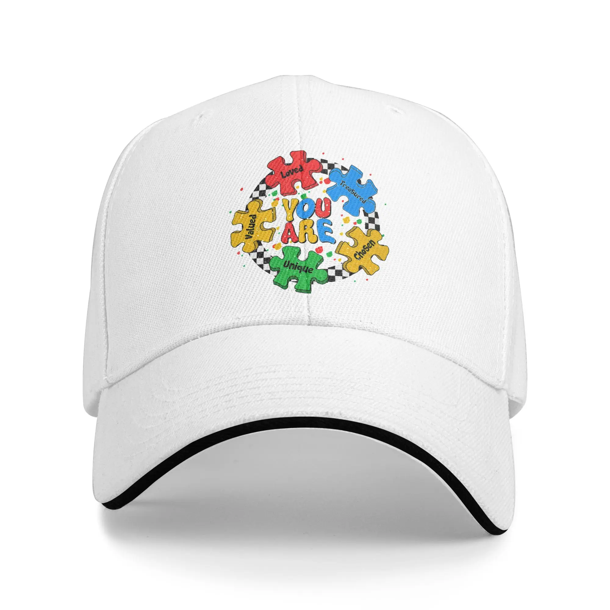 Respect Love Support Autism Men Women Apparel Sun Baseball Cap  Summer Classic Trucker Hat For Women Men Sports Baseball Caps