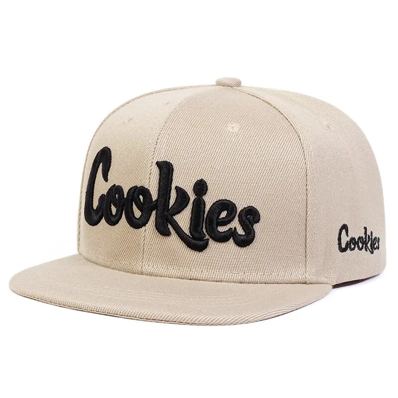 Unisex Cookies Embroidery Hip-hop Hats Spring Autumn Outdoor Adjustable Casual Baseball Caps Sunscreen Hat