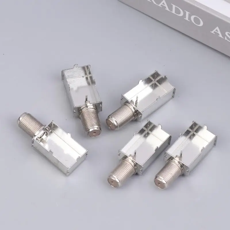 5/10Pcs M-Type Coaxial Cable Connector IF 2414F, with Integrated Imperial Thread for High-Speed Data Transfer
