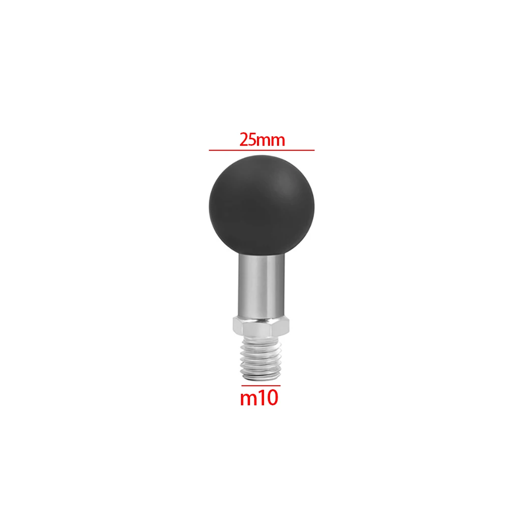 25mm 1-zoll Ball Kopf Adapter M10 Gewinde Schraube für RAM Halterungen Motorrad Bike Reiten Action Sport Kameras telefon Clip Halterung – Detail 15