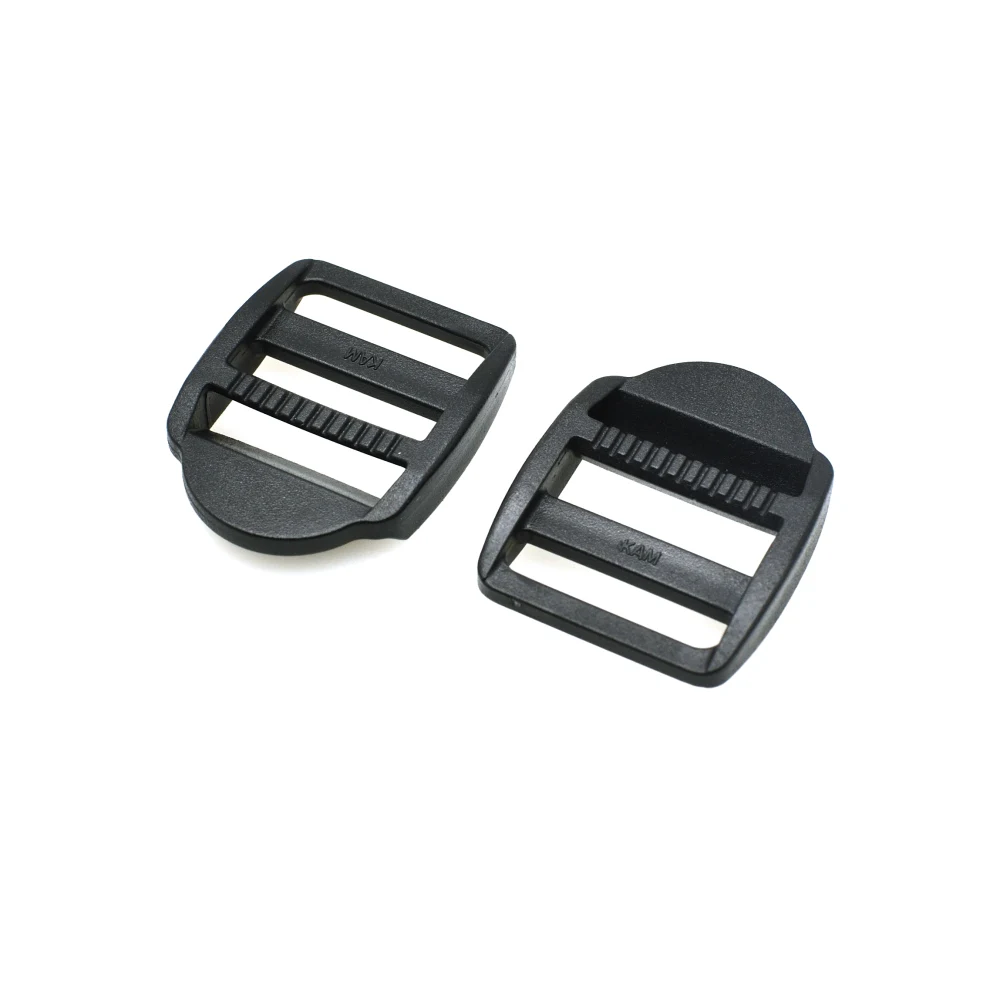 10pcs Ladder Lock Slider Plastic Buckles Belt buckle Backpack Straps Webbing 15mm-50mm Black