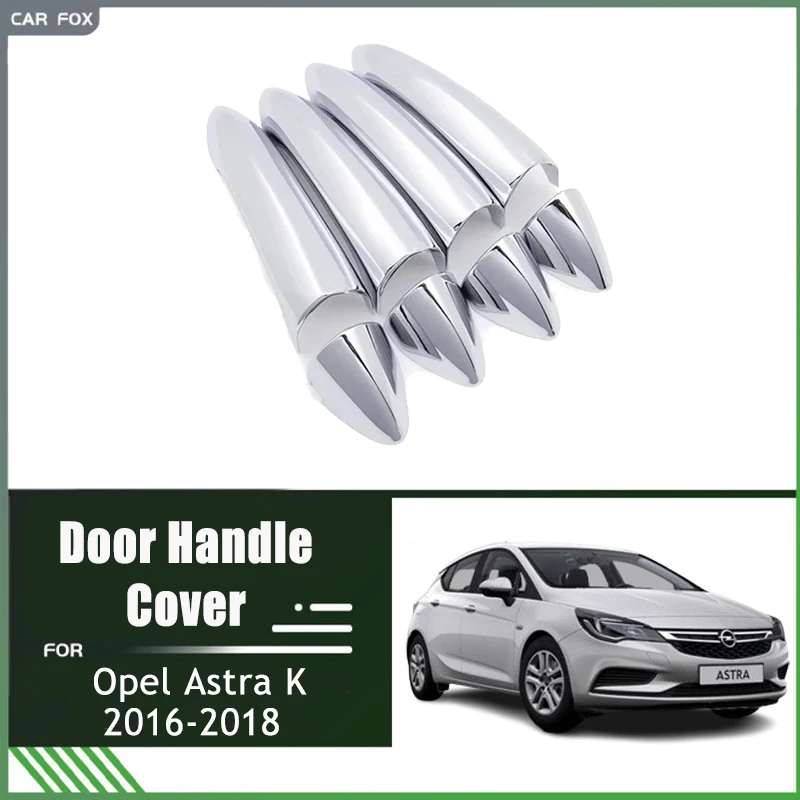 

Chrome Door Handle Cover Trim for Opel Astra K 2016 2017 2018 Luxurious ABS Car Accessories Carbon Fiber Trim Sticker Styling