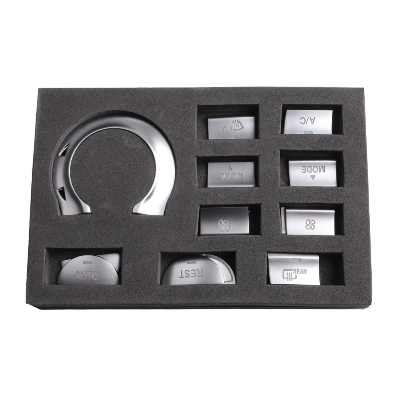 ABS Button Cover A C Button Trim Stylish Air Conditioning Trim Robust ABS Material For Mercedes C117 For Mercedes X156