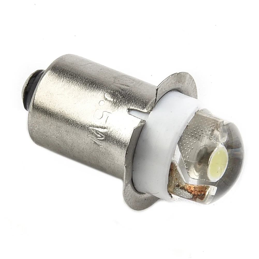 Camping Bicycle Flashlight Bulb LED DC 6V P13.5s Bright Spare Bulb White Light Used Continuously 50000 Hours Durable