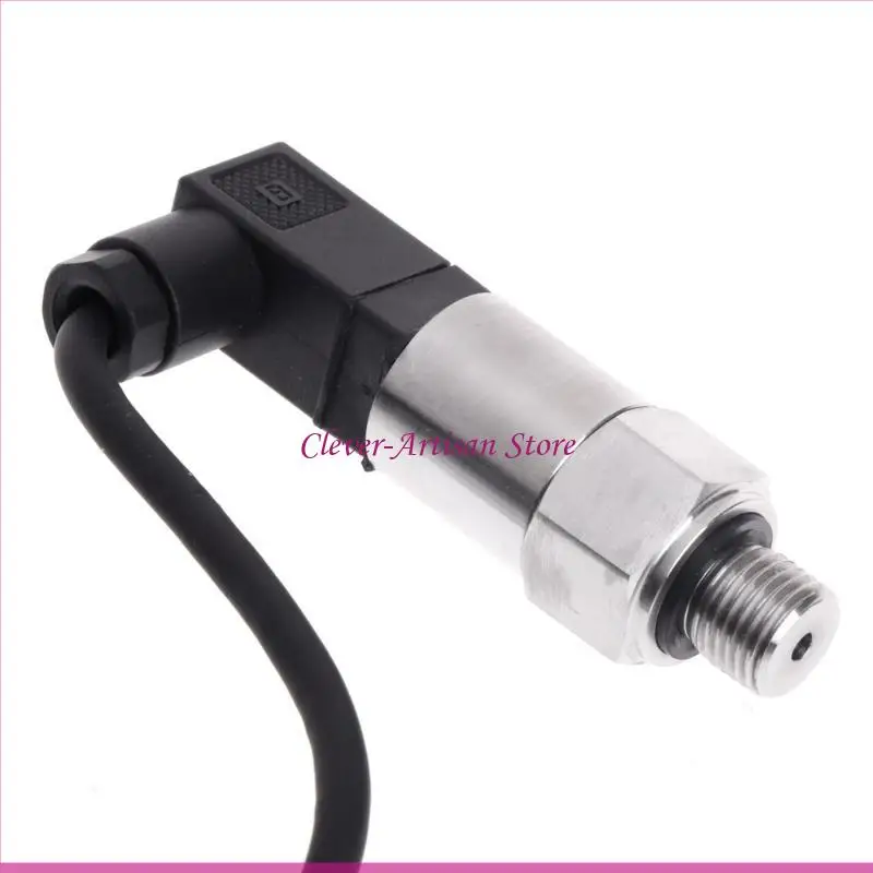 

E06B Pressure Transmitter Detect Oil Gas Water Pressure 4-20mA Output G1/4" for Non-Corrosive Lightweight