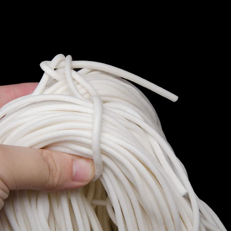 10 Meter Siliconen Rubber Schuim Cord Diameter1 2 3 4 5 6 7 8Mm Top Kwaliteit Wit Rubber Foam staaf Goede Afdichting Materiaal