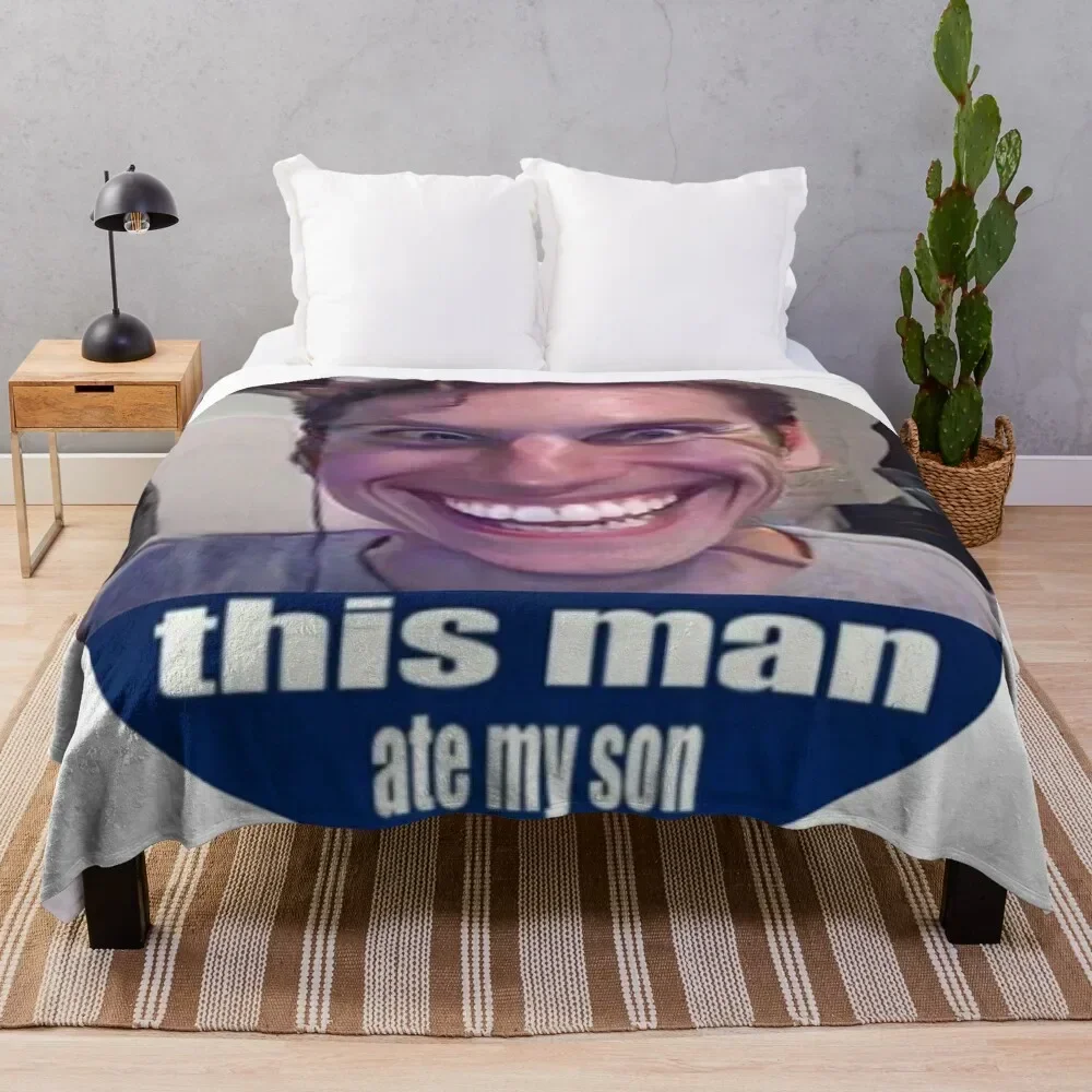 

jerma ate my son Throw Blanket Thin Luxury Designer Quilt christmas gifts Blankets