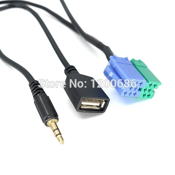 3.5MM USB Plug Audio Adapter Cable Aux Cable CD Player to MP3 cable For Hyundai Kia Sportage Akihabara