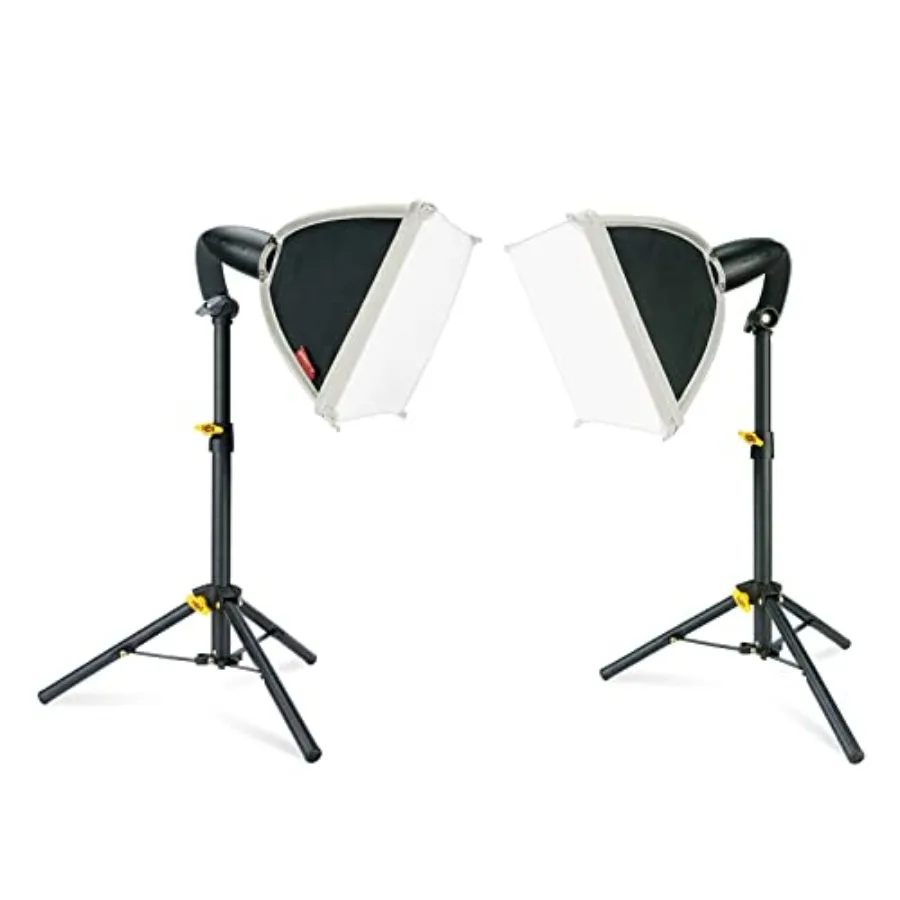 

store Mini Softbox Lighting Kit 8x8inch, Table Top Photography Lighting for Studio Lighting, Portable Small Softbox Light for P