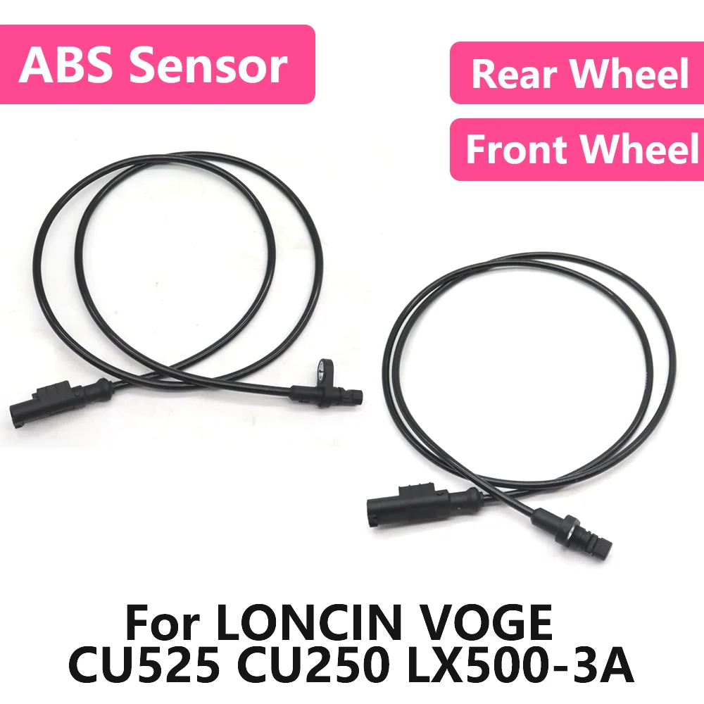 

For LONCIN VOGE CU525 CU250 LX500-3A CU 250 525 LX 500 Motorcycle Front Rear Wheel Signal ABS Wheel Speed Sensor Wire Silicone