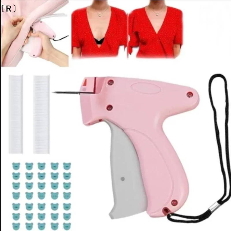 〔R〕Label Gun Quilt Holder Hangtag Gun Soft Silicone Pinless Snap Single Needle Sewing Gun Non-Tracking Sheet Anti-slip Tool