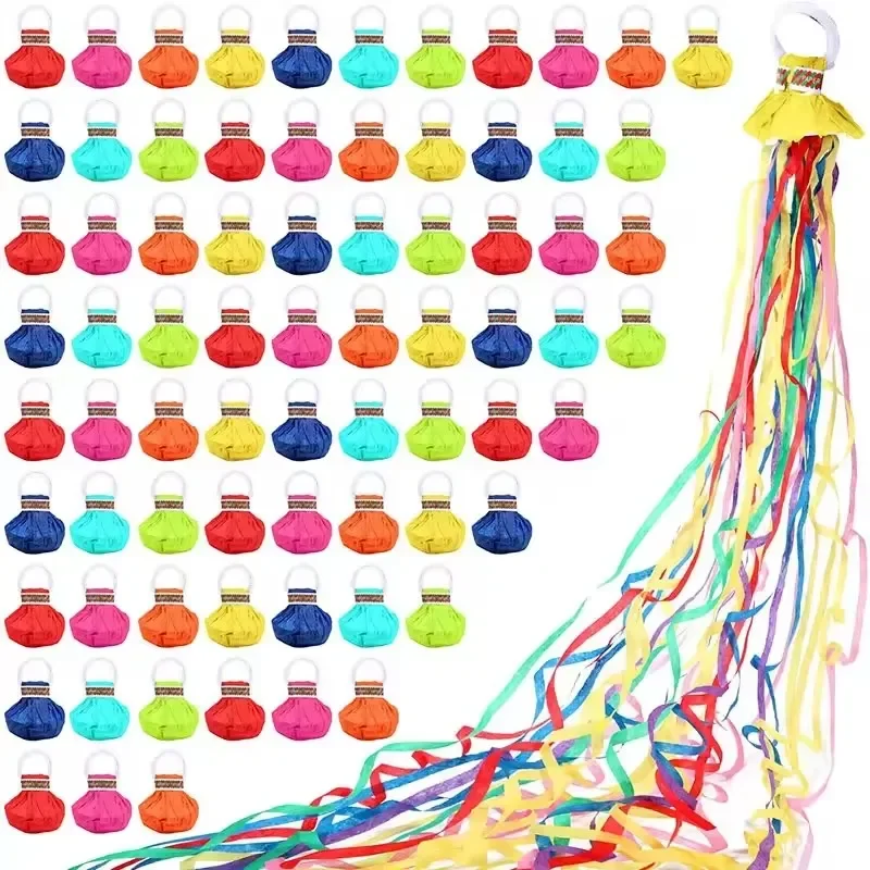 10/20 peças Lançadores de Confete Coloridos para Lançar à Mão, Lançadores de Serpentinas, Lançadores de Confete sem Sujeira, Estalos de Papel para Casamento e Aniversário, Artigos para Festas