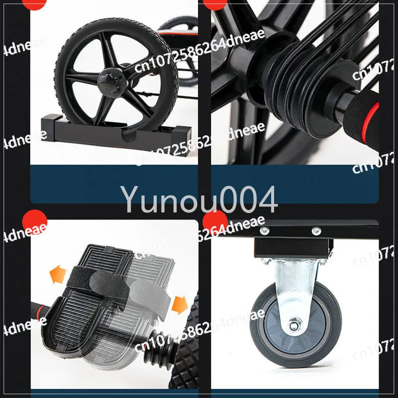 دراجة تمرين متعددة الوظائف، معدات رياضية لبطن الضفدع ذات الارتداد التلقائي، آلة فقدان الوزن، نظام اللياقة البدنية لإجمالي الجسم #6