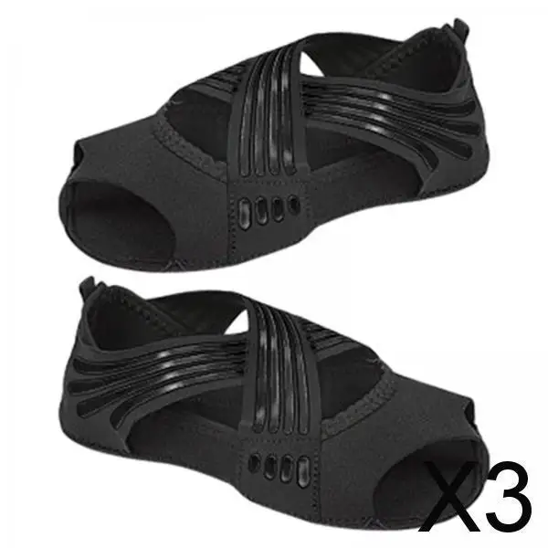 

Нескользящие носки для пилатеса, носки для йоги с открытым носком и ручкой для женщин, набор носков для балета и фитнеса Barre