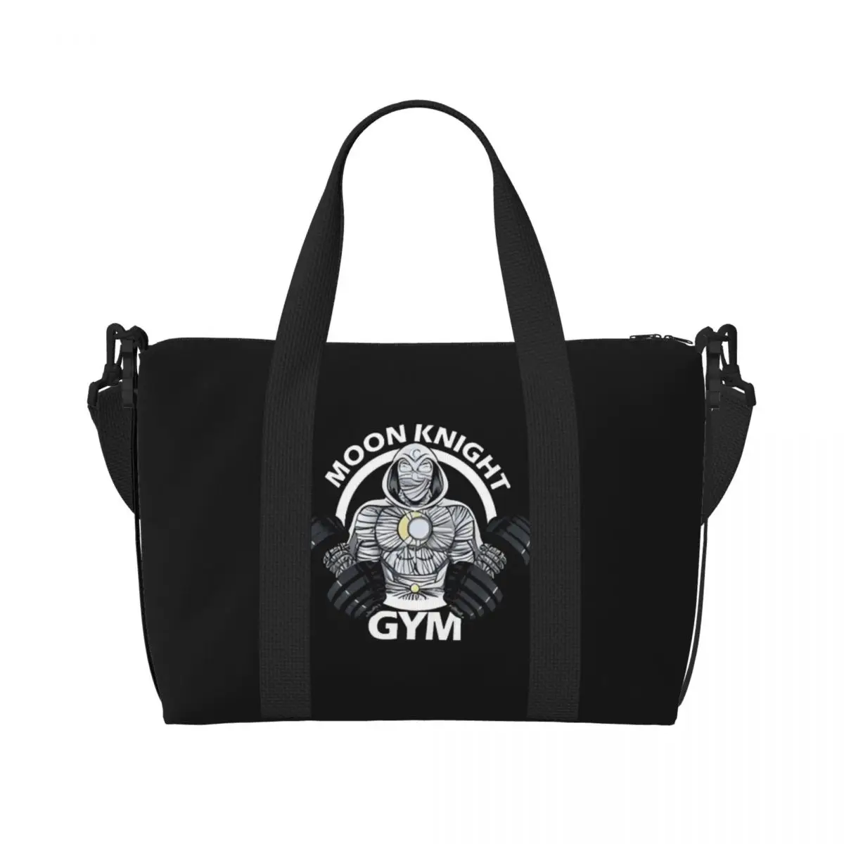 

Пользовательские лунный рыцарь, продуктовые сумки для покупок, женские сумки большой емкости Super Powers, пляжные дорожные сумки для спортзала