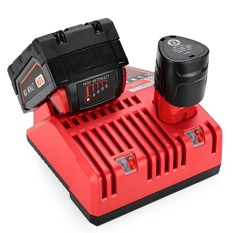 Multipurpose Li-Ion Battery Charger For Milwaukee M12-M18