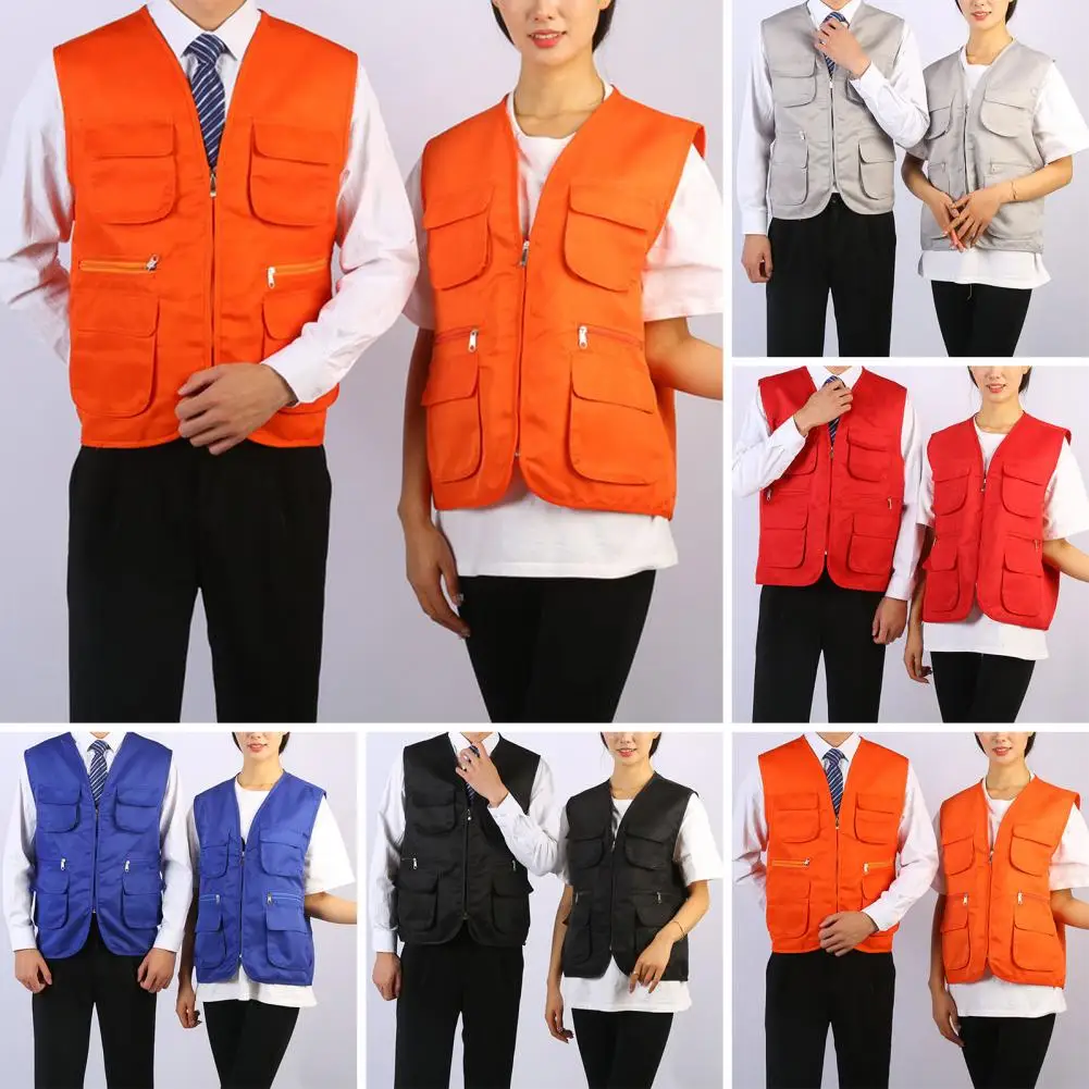 Outdoor Waistcoat Chic Pure Color Sleeveless Slim Fit Plus Size Men Vest  Outerwear Men Waistcoat for Work