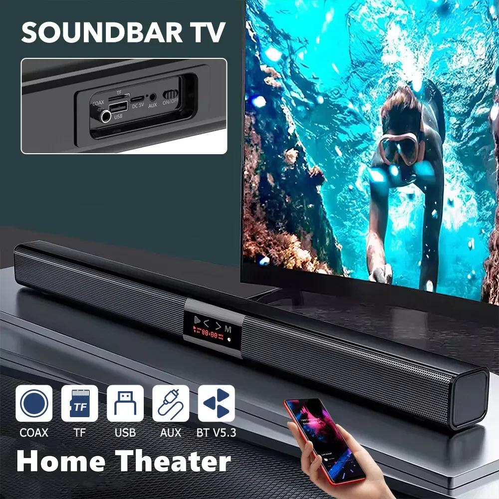 Soundbar für TV 32-Zoll-Bluetooth-Soundbar-Lautsprecher Surround Sound Heimkino